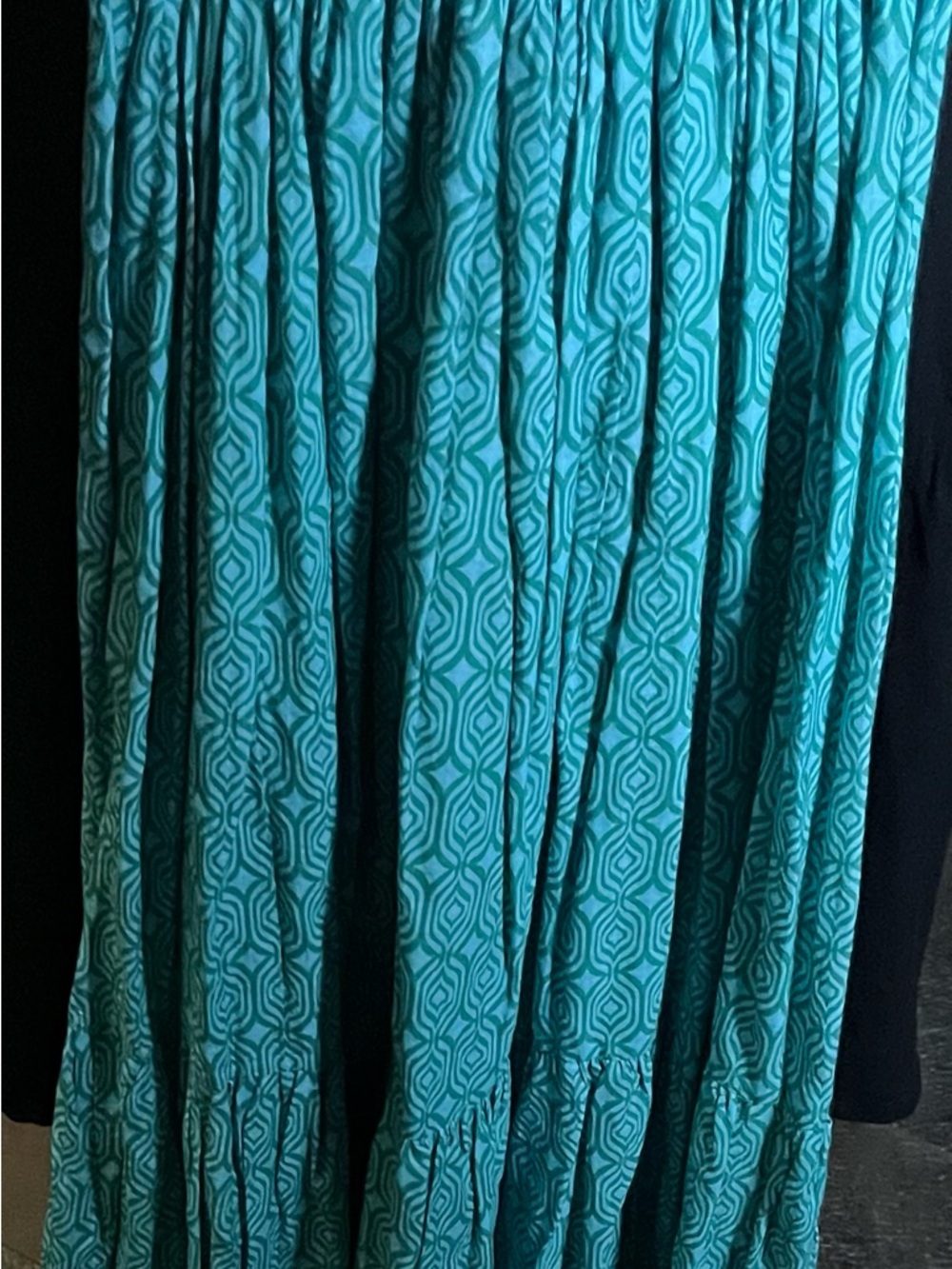 Zara Turquoise Textured Wrap Skirt